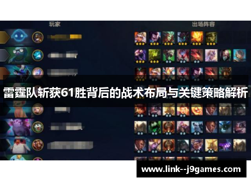 雷霆队斩获61胜背后的战术布局与关键策略解析